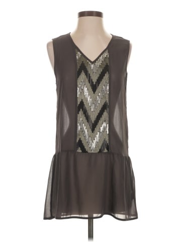 Gray Saks Fifth Avenue Casual Dress (view 1)