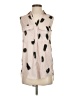 H&M 100% Polyester Animal Print Tan Sleeveless Blouse Size 2 - photo 1