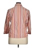 Apostrophe Stripes Orange 3/4 Sleeve Button-Down Shirt Size XL - photo 2