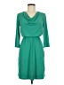 Donna Ricco Solid Teal Casual Dress Size 6 - photo 1