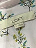 Ann Taylor LOFT 100% Polyester Floral Ivory Long Sleeve Blouse Size L - photo 7