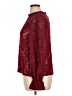 Unbranded 100% Polyester Burgundy Long Sleeve Blouse Size XL - photo 5