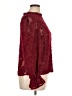 Unbranded 100% Polyester Burgundy Long Sleeve Blouse Size XL - photo 4