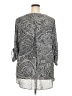 Chaus 100% Polyester Paisley Gray 3/4 Sleeve Blouse Size 2X - photo 2