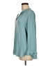 Ann Taylor LOFT 100% Polyester Teal Long Sleeve Blouse Size M - photo 5