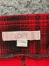 Ann Taylor LOFT Plaid Red Leggings Size L - photo 7