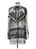S-Twelve 100% Polyester Gray Long Sleeve Blouse Size L - photo 2