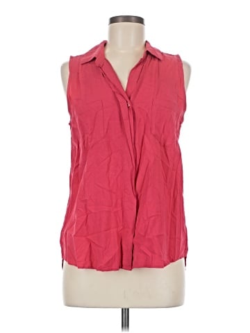 Velvet Heart Sleeveless Button-Down Shirt (view 1)