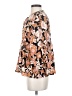 VICI Floral Brown 3/4 Sleeve Blouse Size S - photo 5