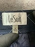 Le Suit 100% Polyester Plaid Blue Dress Pants Size 4 - photo 4