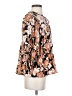 VICI Floral Brown 3/4 Sleeve Blouse Size S - photo 4