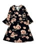 1st Kiss Floral Black Dress Size 10 - 12 - photo 1