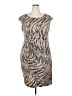 DressBarn Animal Print Tan Cocktail Dress Size 22 - photo 1