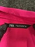 Zara Pink 3/4 Sleeve Button-Down Shirt Size M - photo 6