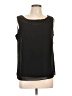Le Bos 100% Polyester Black Sleeveless Blouse Size 10 - photo 1