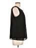 Le Bos 100% Polyester Black Sleeveless Blouse Size 10 - photo 4