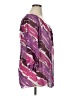 Calvin Klein 100% Polyester Purple 3/4 Sleeve Blouse Size 0X - photo 4