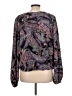 Karen Kane Paisley Purple Long Sleeve Blouse Size L - photo 2