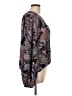 Karen Kane Paisley Purple Long Sleeve Blouse Size L - photo 4