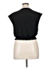 Fashion 100% Polyester Black Sleeveless Blouse Size XL - photo 2