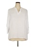 Ellen Weaver 100% Polyester Ivory 3/4 Sleeve Blouse Size 2X - photo 1