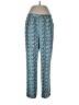 RACHEL Rachel Roy 100% Polyester Print Blue Casual Pants Size 10 - photo 1