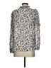 Ann Taylor LOFT 100% Viscose Silver White Long Sleeve Blouse Size XS - photo 2