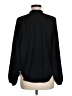 Express 100% Polyester Black Long Sleeve Polo Size M - photo 2