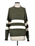 Knot Sisters Color Block Green Pullover Sweater Size S - photo 1