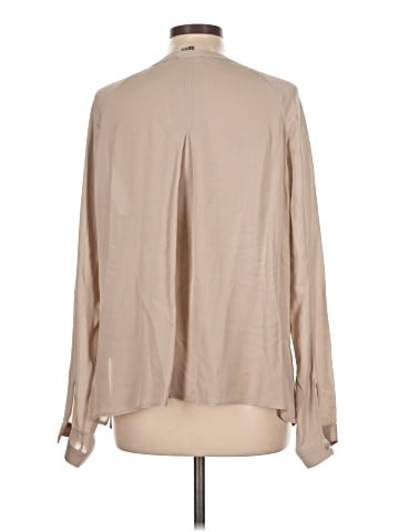 Vince. Long Sleeve Silk Top (view 2)