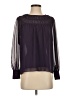 Ann Taylor 100% Polyester Purple Long Sleeve Blouse Size XXS - photo 1