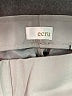 Ecru Solid Gray Casual Pants Size 4 - photo 7
