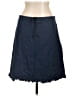 Express 100% Cotton Solid Blue Denim Skirt Size 13 - 14 - photo 1