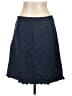 Express 100% Cotton Solid Blue Denim Skirt Size 13 - 14 - photo 2
