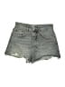 Zara Blue Gray Denim Shorts Size 4 - photo 1