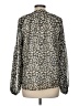 Unbranded 100% Polyester Animal Print Gray Long Sleeve Blouse Size M - photo 2