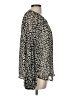 Unbranded 100% Polyester Animal Print Gray Long Sleeve Blouse Size M - photo 4