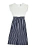 Lily Bleu Stripes Blue Dress Size 6X - photo 1