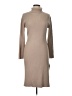 Shein Solid Tan Casual Dress Size L - photo 1