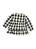 Mud Pie Checkered-gingham Black 3/4 Sleeve Blouse 18-24 MO / 24 MO - photo 2