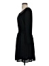 Aqua 100% Polyester Solid Black Casual Dress Size S - photo 5
