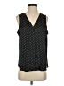 Banana Republic 100% Polyester Polka Dots Black Sleeveless Blouse Size S - photo 1