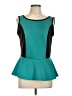 Bisou Bisou Teal Sleeveless Top Size L - photo 1