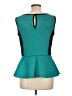 Bisou Bisou Teal Sleeveless Top Size L - photo 2