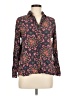 Bailey & Chloe Floral Black Long Sleeve Blouse Size M - photo 1