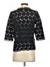 Collection 100% Cotton Black 3/4 Sleeve Blouse Size S - photo 2