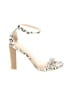 Lulus Animal Print Ivory Black Sandals Size 6 1/2 - photo 1