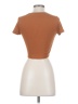 Shein Brown Short Sleeve Turtleneck Size 4 - photo 2