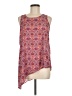 Charming Charlie 100% Polyester Red Sleeveless Blouse Size M - photo 1
