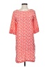 Gap 100% Polyester Animal Print Orange Casual Dress Size S - photo 1
